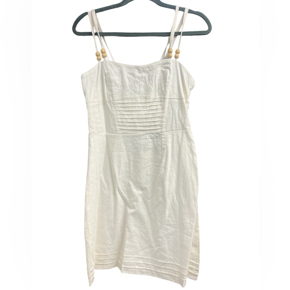 NWT Sam Edelman Women's Tinsley Spaghetti Strap Linen Dress size M - Picture 7 of 16